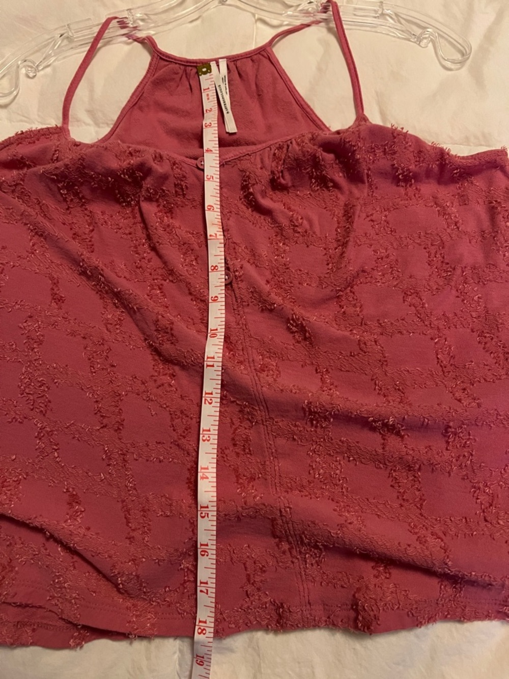 Anthropologie Kit Textured Button-Front Camisole (Pink) - Picture 5 of 9